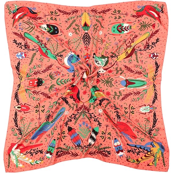 KGDUYC Foulard Cheveux Femme En Soie, Bandana Carré, Écharpe Lisse, Cadeau Pour Mère, Épouse, Adapté Pour Mouchoir, Cou, Poignet - Bleu