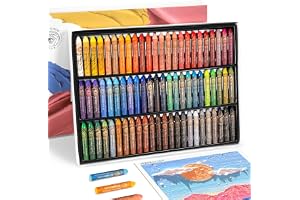 Paul Rubens Set med 72 st mjuka pastellfärger i pastellfärger, giftfria oljepastellfärger för konstnärer, studenter och barn