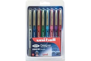 Uni-Ball UB-157D Eye Designer Encre liquide Stylo (Lot de 8)