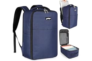 YOKGO Sac à Dos Voyage Cabine Bagage à Main 20L 40x20x25cm pour Ryanair Cabine Avion Sous Siège Cabine Sac à Dos Ordinateur Portable 14 Pouces Homme Femme Sac de Travail Week-ends Affaires Bleu