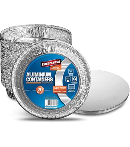 Lot De 20 Mini Poêles À Pain En Aluminium Avec Couvercle - 200 Ml