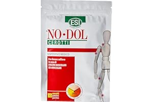 NODOL ESI - No-Dol Cerotti con Arnica, Artiglio del Diavolo e Canfora, Allevia Dolori Muscolari, Articolari e Contratture, Dona Sollievo Fino a 24 Ore, Senza Coloranti e Parabeni, 10 Pezzi