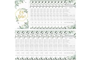 20 Cartes Pronostics Baby Shower Français pour Jeu Naissance de Bébé Fille et Garçon Gender Reveal Fiches Jeu de Pronostic BéBé Cadeau Souvenir pour Baby Shower Future Maman