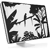 kwmobile 24-26" Monitor Cover - Protezione Monitor PC Antipolvere Schermo Computer - Custodia Protettiva Relax nella Giungla