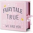 Baby Milestone Keepsake Storage Box by Votum: Track Treasured Memories, 9 Sections – 9 x 3.5 x 9 – Fairytale