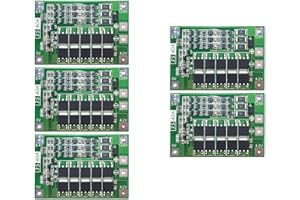 TECNOIOT 5 pcs 3S 40A 11.1V 12.6V 18650 Placa de protección de batería de Litio con saldo BMS