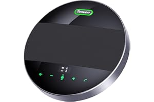 Tenveo Bluetooth Conference Speaker con micrófono USB portátil Speaker Elimina Ruido Conferencia teléfono 360 ° Recogida de Trabajo con Skype microteams para Home Office M5