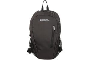 Mountain Warehouse Mochila Esprit de 8 litros - Mochila con Malla Trasera y múltiples Bolsillos, para portátil y Botella, Ligera y pequeña - para Festivales, Uso Diario Negro Talla única