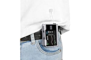 APDTEK Swiveling Insulin Pump Case for Tandem t Slim X2, t: Holster with 360° Rotating Belt Clip for t Slim/tSlim G4 - Clear
