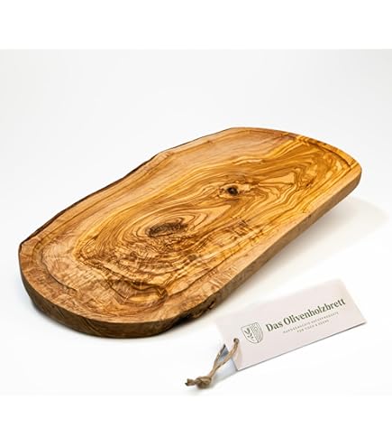 Snijplank 40 x 22 cm olijfhout | Houten serveerplanken - Kookwinkel Kitchen&More