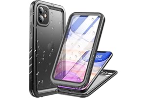 Cozycase Coque pour iPhone 11 Étanche Antichoc - 360 degres Incassable Militaire Rigide Intégrale Case/Bumper/Housse 【IP68 Waterproof/Imperméable】 Etui Anti Choc Eau avec Protection Camera - Noir