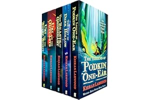 Sammlungsset „The Five Realms Series“ Bücher 1–5 von Kieran Larwood (Legend of Podkin One-Ear, Gift of Dark Hollow, Beasts of Grimheart, Uki and the Outcasts & Uki and the Swamp Spirit)