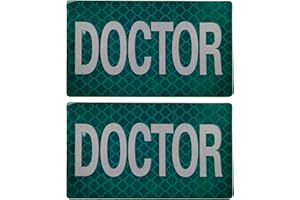 ODSS Parches reflectantes para médicos, médicos EMT EMS y paramédicos tácticos de moral – Logotipo paramédico de enfermera, doctor de primeros auxilios, 4.97 x 8.15 cm, burbuja de 2 piezas