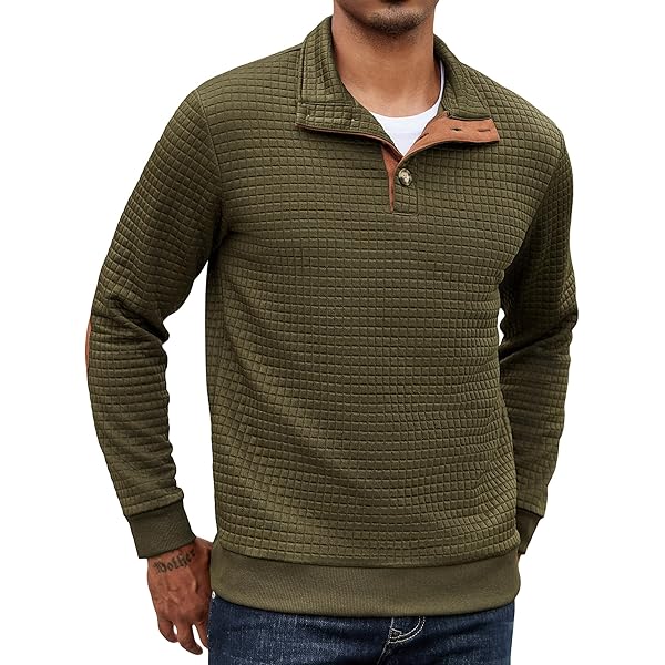 COOFANDY Heren trui 1/4 rits gebreide trui met lange mouwen mock-hals pullover winter coltrui met halve rits, Lichtgrijs, XXL