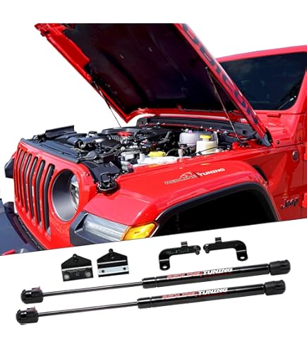 Aazon.co: Hood Shocks Lift Support Copatible With Wrangler JK