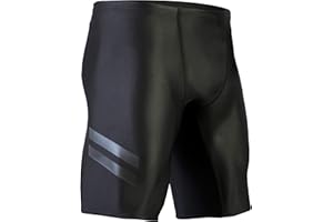 Onvous Men's Raven Swim Jammer | Racing & Training Black Swimsuit | Fast, Flexible, & Comfortable | Sizes: 30-36