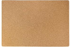 KORK-DEKO Sottomano in sughero | Sottomano da scrivania in sughero per ufficio & home office | Tappetino da scrivania | Sottomano in sughero pressato | per scrivere, dipingere e disegnare