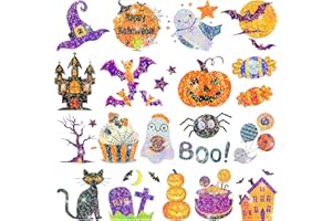 Leesgel Halloween Glitter Tattoos for Kids, 280pcs Temporary Tattoo Stickers for Halloween Costumes Decorations Make Up Toys, Party Bag Fillers for Boys Girls Games Treats Activities