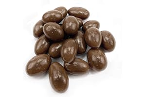 DELI MED Dark Chocolate Covered Almonds - Whole Almonds Coated with Dark Chocolate (1 KG)