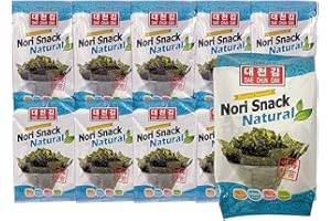 CHOI'S 1 Daechun(Choi''s1) Roasted Natural Seaweed Nori Snack, 5g X 20 Pack, Product of Korea