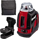 Einhell 360&deg; Laser TE-LL 360 (Cross, Horizontal/Vertical and 360&deg; Line, Self Leveling, Wall Bracket, Bag Included), Black