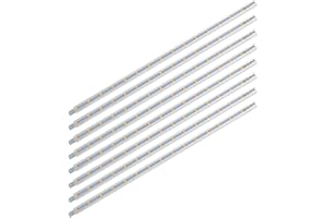 SEBSON® Listwa LED 12 V ciepła biel 8-częściowa - lampa podszafkowa 30 cm kuchnia, listwa świetlna z wtyczką i przełącznikiem - 8,8x6,7x300 mm