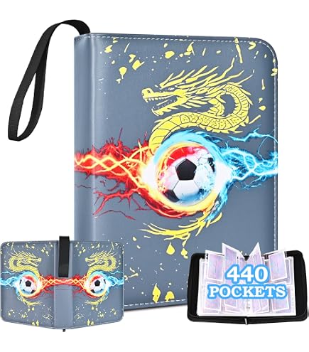 Album Raccoglitore Carte Pokémon Con Cerniera - 50 Pagine, Fino A 400 Carte, Pelle PU
