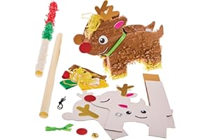 Baker Ross FX644 Kit pignatta di renne - 1 kit, kit di pignatte per feste natalizie per bambini