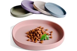 ne&no Futternapf für Katzen [nala Collection] - Flache Futterschale | Silikonnapf Breit | Fressnapf | Silikon Napf | Katzenfutter Teller