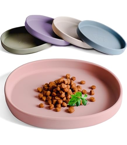 6 stuks snorharen vermoeidheid kattenbak met 6 stuks siliconen anti-slip mat, keramische kattenvoerplaat, kat natvoer kom, ondiepe kattenvoer schotel voor het voeden van kitten klein huisdier water 6 stuks snorharen vermoeidheid kattenbak met 6 stuks siliconen anti-slip mat, keramische kattenvoerplaat, kat natvoer kom, ondiepe kattenvoer schotel voor het voeden van kitten klein huisdier water
