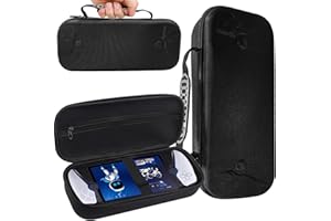 NSPIEL Funda para Playstation Portal Consola, Funda PS5 Portal con Protector de Joystick Rígido, Portátil Funda PS Portal PS5 para Viajes y Almacenamiento, Accesorios para Playstation 5 Portal (Negro)