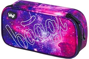 Baagl - Astuccio per ragazze, astuccio per cancelleria, astuccio per la scuola, astuccio per la scuola, Skate Galaxy.