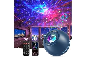 PIKOY Galaxy Projector Teenage Boy Gifts for Teen Boys,15 Colors+15 White Noises Star Projector Night Light Kids Galaxy Light,Remote Bluetooth Bedroom Lights for Bedroom Room Decor, 11 12 Year Old Boy Gifts
