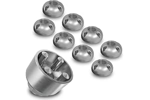 ADVENTURE XPERIENCE Écrous antivol - Écrous de sÉcuritÉ antivol - En acier inoxydable M6 - Avec 4 trous (M6, 8 Écrous et 1 noix)