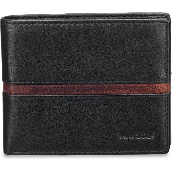 MAI SOLI Men's Genuine Leather Wallet With Removable Card Holder - RFID Protected, 8 Card Slots, 4 Hidden Pockets - View #5