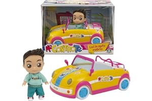 Me Contro Te- Giochi Preziosi Mini Doll 12 cm Luì in Auto Cabrio, Multicolore, MEC30000