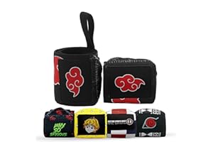 CUSTOM SPORTS CRAFT Lifting Straps Non Slip Deadlift Special Weight Lifting Straps | Wrist Wraps Strong Grip to prevent Wrist Pain | Anime Lifting Straps, Wrist Wraps for Gym Training Sold as Pair