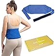 Zhu-Zhu Soothing Back Warmer - Wheat Bags Microwavable - Heat Pads for Back Pain Relief - Microwave Heat Pad Belt Straps Wrap - Heat Therapy Hot Pack Unscented