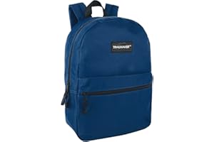 TRAIL MAKER Classic Vintage Backpack for Adults and Kids with Adjustable Padded Shoulder Straps | School Bookbags for Girls, Boys