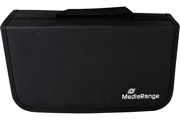 Pochette zippée noire pour 96 CD ou DVD