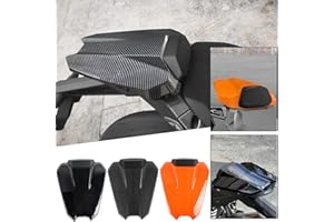 TAZGANTAX Coprisedile posteriore per moto Coprisedile passeggero singolo compatibile con K.T.M Super Duke Superduke R 1290 2020 2021 2022 2023 Sellino posteriore Sezione parte (Arancia)