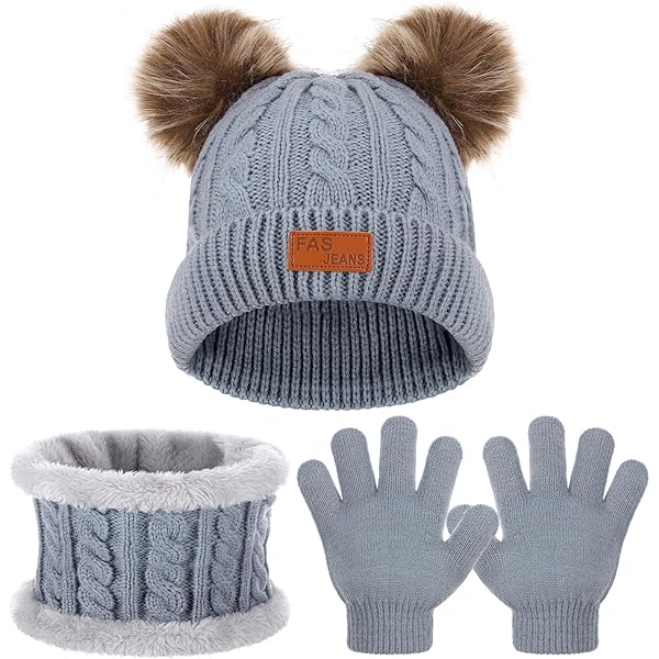 Nadoli Unisexe Hiver Chaud Tricoté Gland Laine Taille Unique Licorne