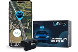 ‎SALIND GPS Salind 08 4G Lokalizator GPS OBD2 Do Samochodów Pojazdów – Plug&Play – Śledzenie Na Żywo – Historia Lokalizacji – Powiadomienia Alarmowe, Geoogrodzenie – Ochrona Przed Kradzieżą