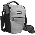 SIDRUM Polyester D2 Dslr Camera Bag, Camera Case With Adjustable Shoulder Strap, Compatible For Nikon, Canon, Sony Cameras - Waterproof - Anti Shock (Grey)