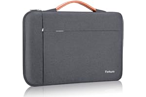 Ferkurn Laptop Case Sleeve 15 15.6 16 Inch Laptop Bag Compatible with 15"/16" MacBook Pro/Air M4/M3/M2/M1, Surface Laptop 6/5/4 Book 3/2, HP Pavilion, Dell XPS 15, Lenovo, Acer, ASUS, Samsung, Grey