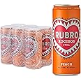 Rubro - Peach Rooibos - 6 Can Multipack - 300ml - Still, Soft Drink - Peach Tea Drink - Natural Flavours - Caffeine Free - Bulk Soft Drinks