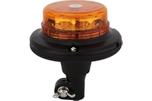‎ADLUMINIS AdLuminis LED Rundumleuchte orange verschiedene Ausführungen, für 12V und 24V Spannung, Warnleuchte für Straßenverkehr KFZ (b - micro mit flexiblem Fuß)