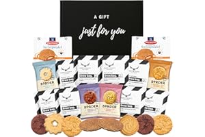WINDMILL GIFTS Coffee Gift Set Bundle With x8 Paddy and Scotts Coffee Bags, x2 Jumbo Stroopwafels and Border Biscuits Individually Wrapped - Women and Mens Hampers Gift Sets