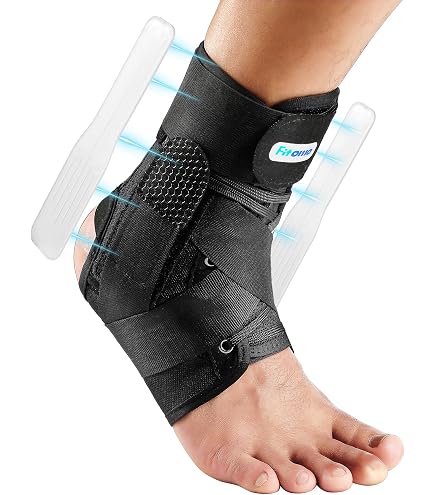 Chevillère De Stabilisation ASO Med Spec - Taille XS, Noir - Soutien Cheville Sport, Confortable, Double Face (Gauche/Droite), Fabriquée Aux USA
