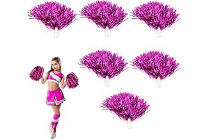 Cheerleading Poms, 7 färger 6st Cheerleading Pom Poms Party Dance Accessory Sports Pompoms Cheer